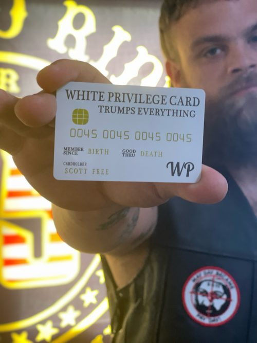 Conservative Vaughan White Privilege Card 1