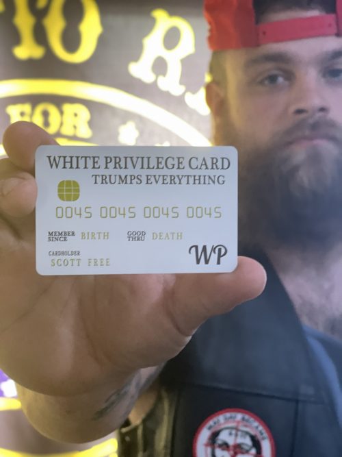 Conservative Vaughan White Privilege Card 2