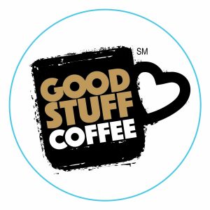Good Stuff Coffee Logo Stickers – 2 1/2″ Round