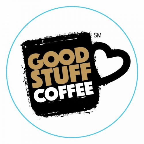 Good Stuff Coffee Round Logo w/ Blue Border